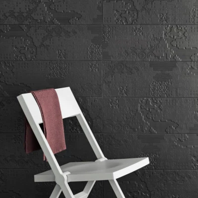 Bas-Relief  patchwork nero | Collection di Mutina