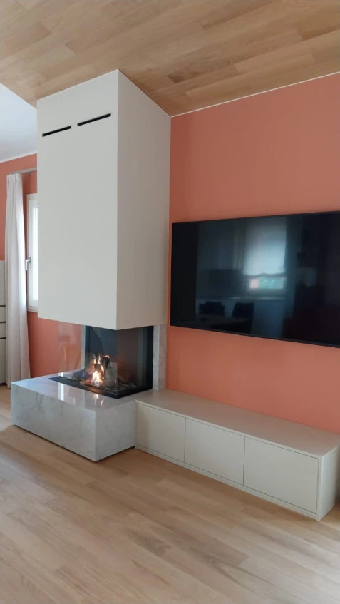  Abitazione privata San Marino Camino a Gas DRU Maestro 75XTU progetto studio architettura Vicini Caem Group spa 